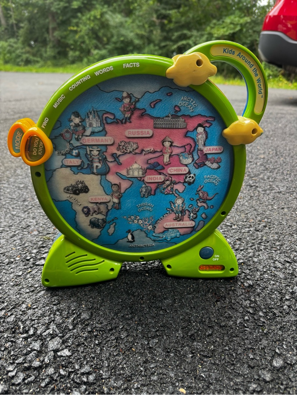 Kids Around the World Interactive Learning Globe - Green and Blue